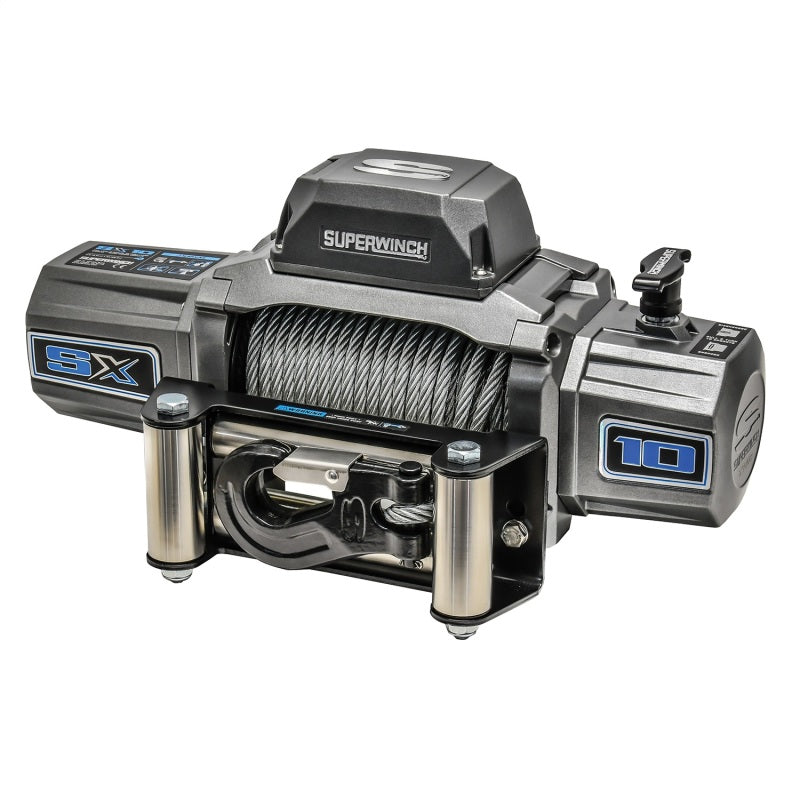 Superwinch 10000 LBS 12V DC 3/8in x 85ft Wire Rope SX 10000 Winch - Black Ops Auto Works