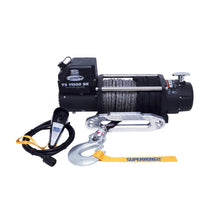 Load image into Gallery viewer, Superwinch 11500 LBS 12V DC 3/8in x 80ft Synthetic Rope Tiger Shark 11500 Winch - Black Ops Auto Works