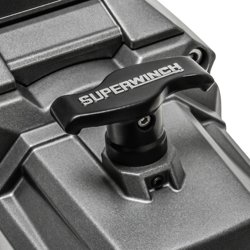 Superwinch 12000 LBS 12V DC 3/8in x 80ft Synthetic Rope SX 12000SR Winch - Graphite - Black Ops Auto Works