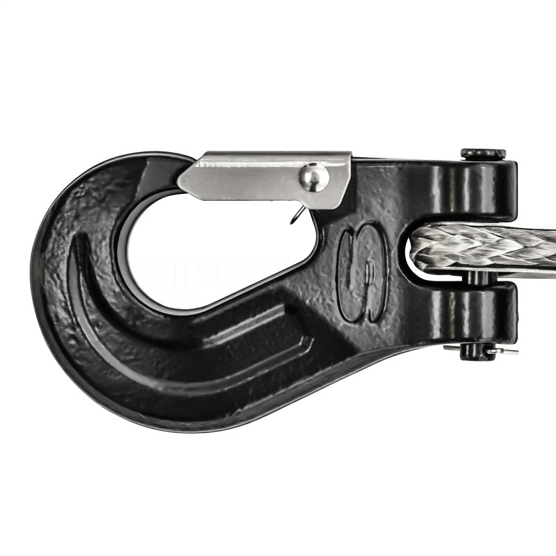 Superwinch 12000 LBS 12V DC 3/8in x 80ft Synthetic Rope SX 12000SR Winch - Graphite - Black Ops Auto Works