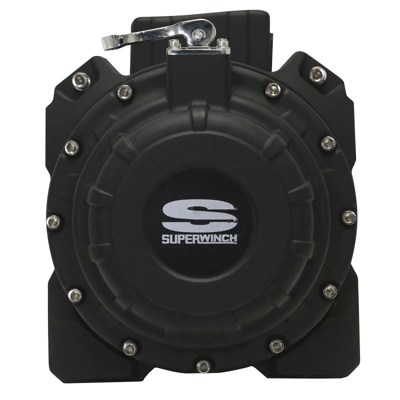 Superwinch 18000 LBS 12V DC 33/64in x 79 ft Synthetic Rope Tiger Shark 18000SR Winch - Black Ops Auto Works