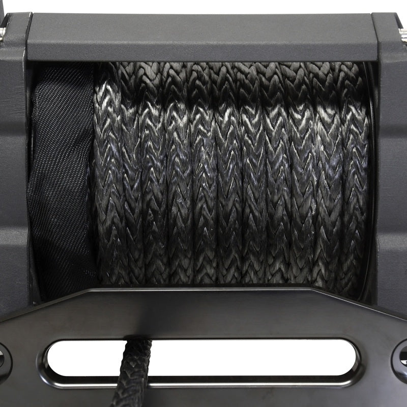 Superwinch 18000 LBS 12V DC 33/64in x 79 ft Synthetic Rope Tiger Shark 18000SR Winch - Black Ops Auto Works