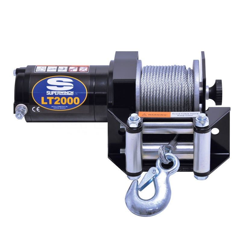 Superwinch 2000 LBS 12V DC 5/32in x 49ft Steel Rope LT2000 Winch - Black Ops Auto Works