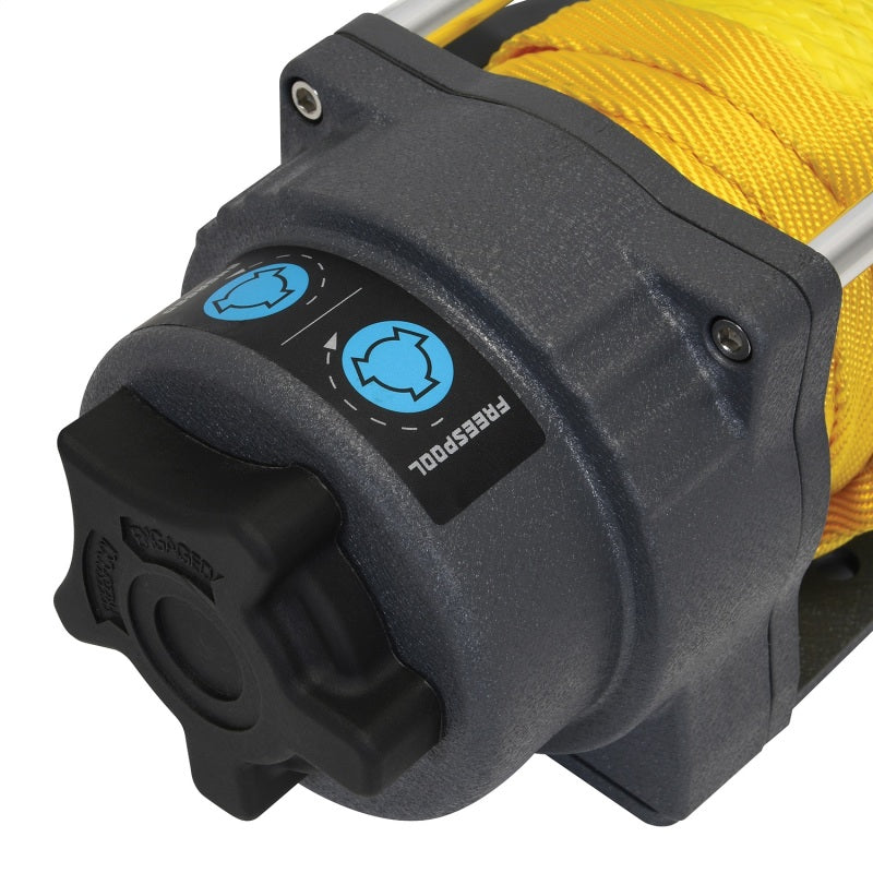 Superwinch 2500 LBS 12V DC 3/16in x 40ft Synthetic Rope Terra 2500SR Winch - Gray Wrinkle - Black Ops Auto Works