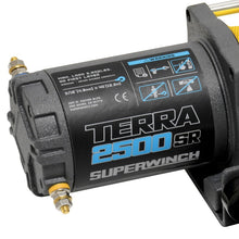 Load image into Gallery viewer, Superwinch 2500 LBS 12V DC 3/16in x 40ft Synthetic Rope Terra 2500SR Winch - Gray Wrinkle - Black Ops Auto Works