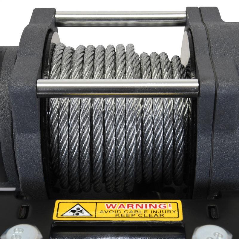 Superwinch 3500 LBS 12V DC 7/32 in x 32 ft Steel Rope Terra 3500 Winch - Gray Wrinkle - Black Ops Auto Works