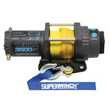 Load image into Gallery viewer, Superwinch 3500 LBS 12V DC 7/32in x 32ft Synthetic Rope Terra 3500SR Winch - Gray Wrinkle - Black Ops Auto Works