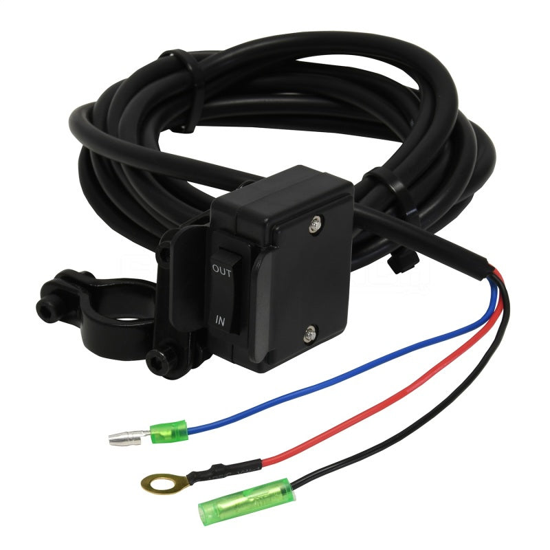 Superwinch 4500 LBS 12V DC 1/4in x 50ft Synthetic Rope Terra 4500SR Winch - Gray Wrinkle - Black Ops Auto Works