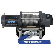 Load image into Gallery viewer, Superwinch 4500 LBS 12V DC 15/64in x 50ft Steel Rope Terra 4500 Winch - Gray Wrinkle - Black Ops Auto Works