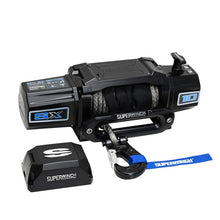 Load image into Gallery viewer, Superwinch 10000 LBS 12V DC 3/8in x 80ft Synthetic Rope SX10SR Winch - Semi Gloss Black - Superwinch 1710204