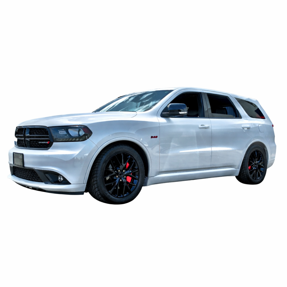 Side profile of lowered Dodge Durango with Swift Spec-R springs