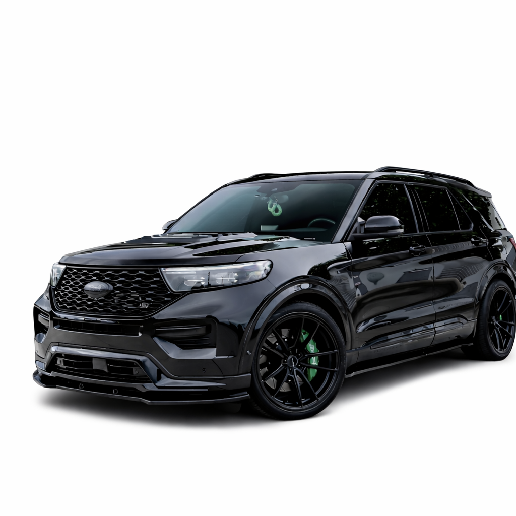 Swift Sport lowering springs installed on Ford Explorer lowered stance