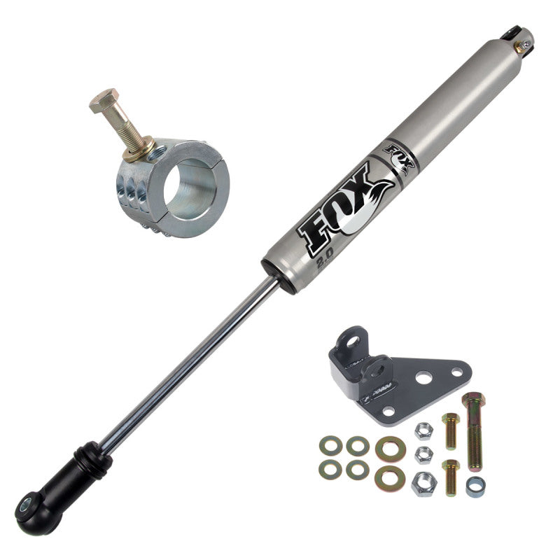 Synergy 07-18 Jeep Wrangler JK/JKU Fox Steering Stabilizer Relocation Bracket - Black Ops Auto Works