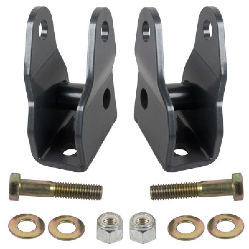 Synergy 07-18 JeepWrangler JK/JKU Front Lower Shock Extension Brackets - Black Ops Auto Works