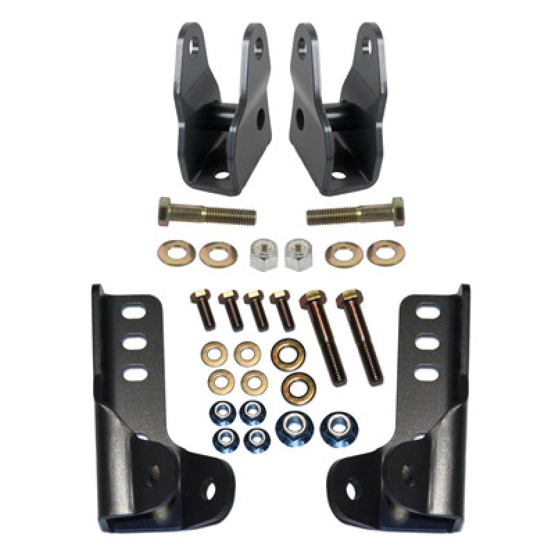 Synergy 07-18 JeepWrangler JK/JKU Front Lower Shock Extension Brackets - Black Ops Auto Works