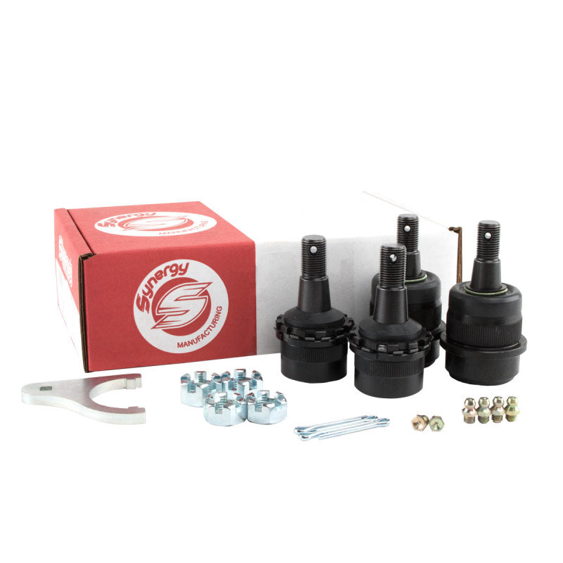 Synergy Jeep JK/WJ HD Non-Knurled Adjustable Ball Joint Kit - Black Ops Auto Works