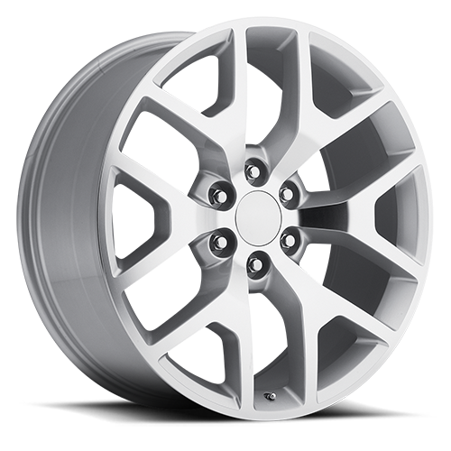 TBSS Fitment Silver Machine Face Factory Reproductions FR 44-Wheels - Cast-Factory Reproductions-746241349545-20x9 6x5 +27 HB 78.1-