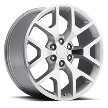 Load image into Gallery viewer, TBSS Fitment Silver Machine Face Factory Reproductions FR 44-Wheels - Cast-Factory Reproductions-746241349545-20x9 6x5 +27 HB 78.1-