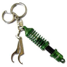 Load image into Gallery viewer, Tein Damper Keychain with Wrench - Green/Black - Tein NTN016-008-GB
