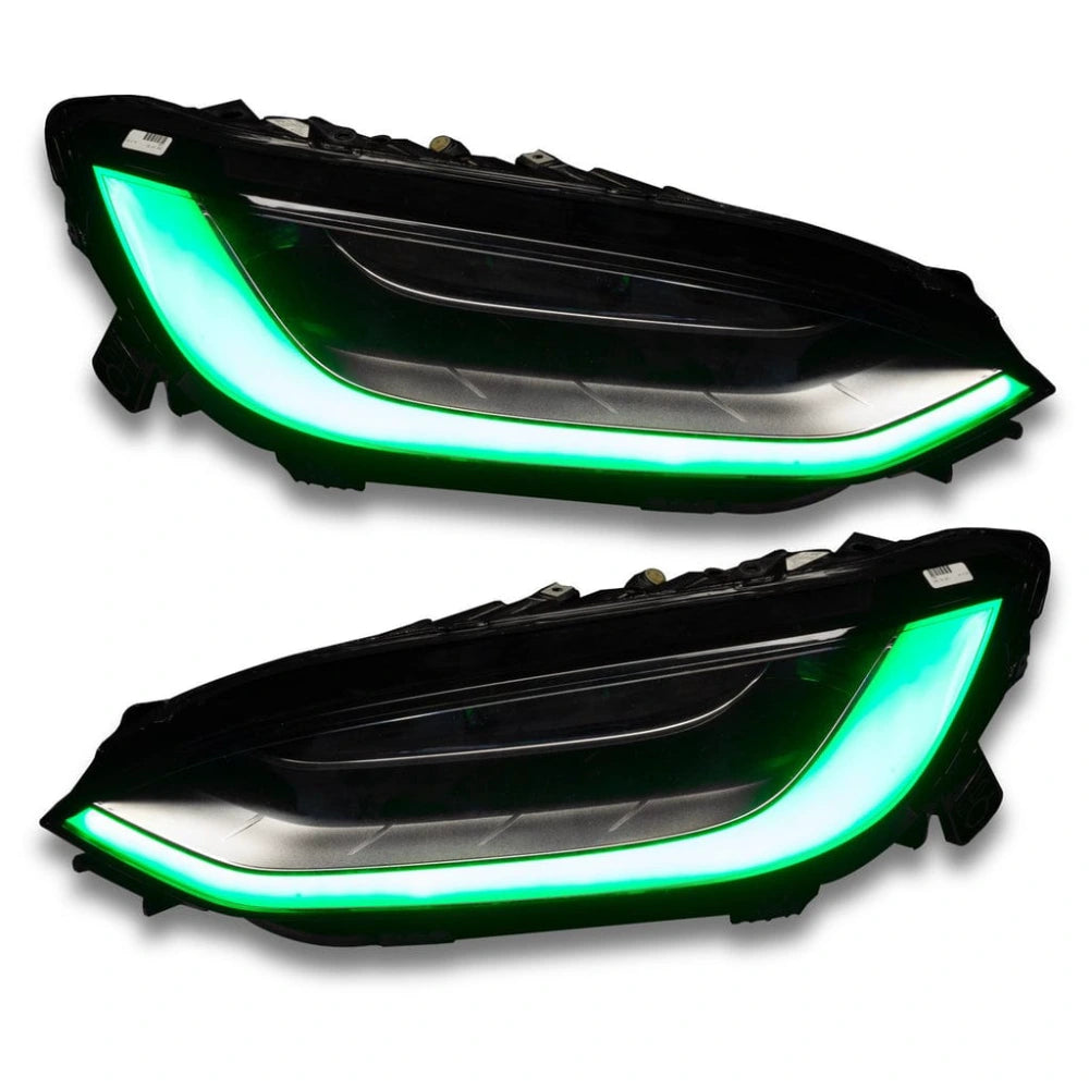 RGB Halo Kits Tesla Model X DRL Boards (Multicolor Flow) 2016-2021