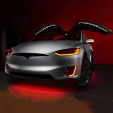 Load image into Gallery viewer, RGB Halo Kits Tesla Model X DRL Boards (Multicolor Flow) 2016-2021