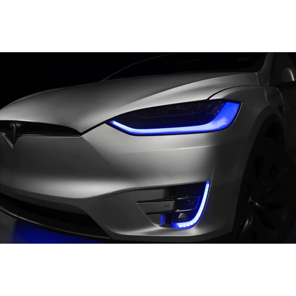 RGB Halo Kits Tesla Model X DRL Boards (Multicolor Flow) 2016-2021