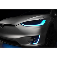 Load image into Gallery viewer, RGB Halo Kits Tesla Model X DRL Boards (Multicolor Flow) 2016-2021