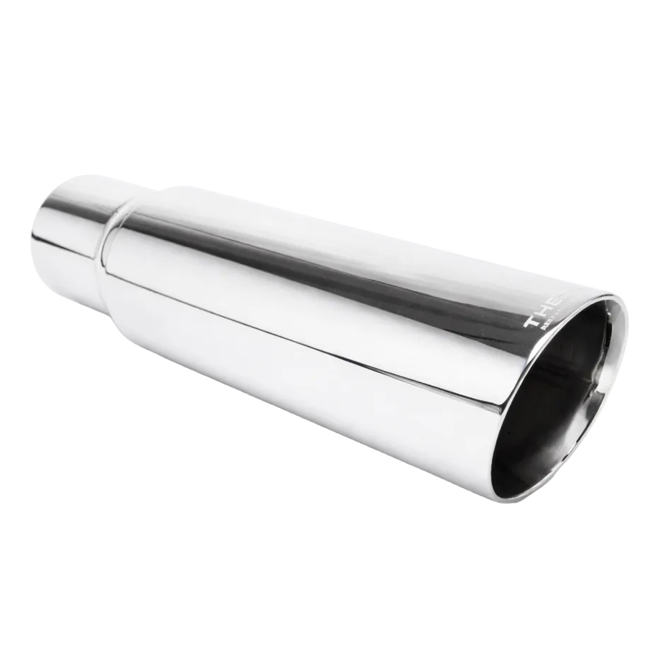 Thermal R&D 453516A Exhaust Tip 4.5in Dia 16in Long 3.5in Inlet Angle Cut Polished