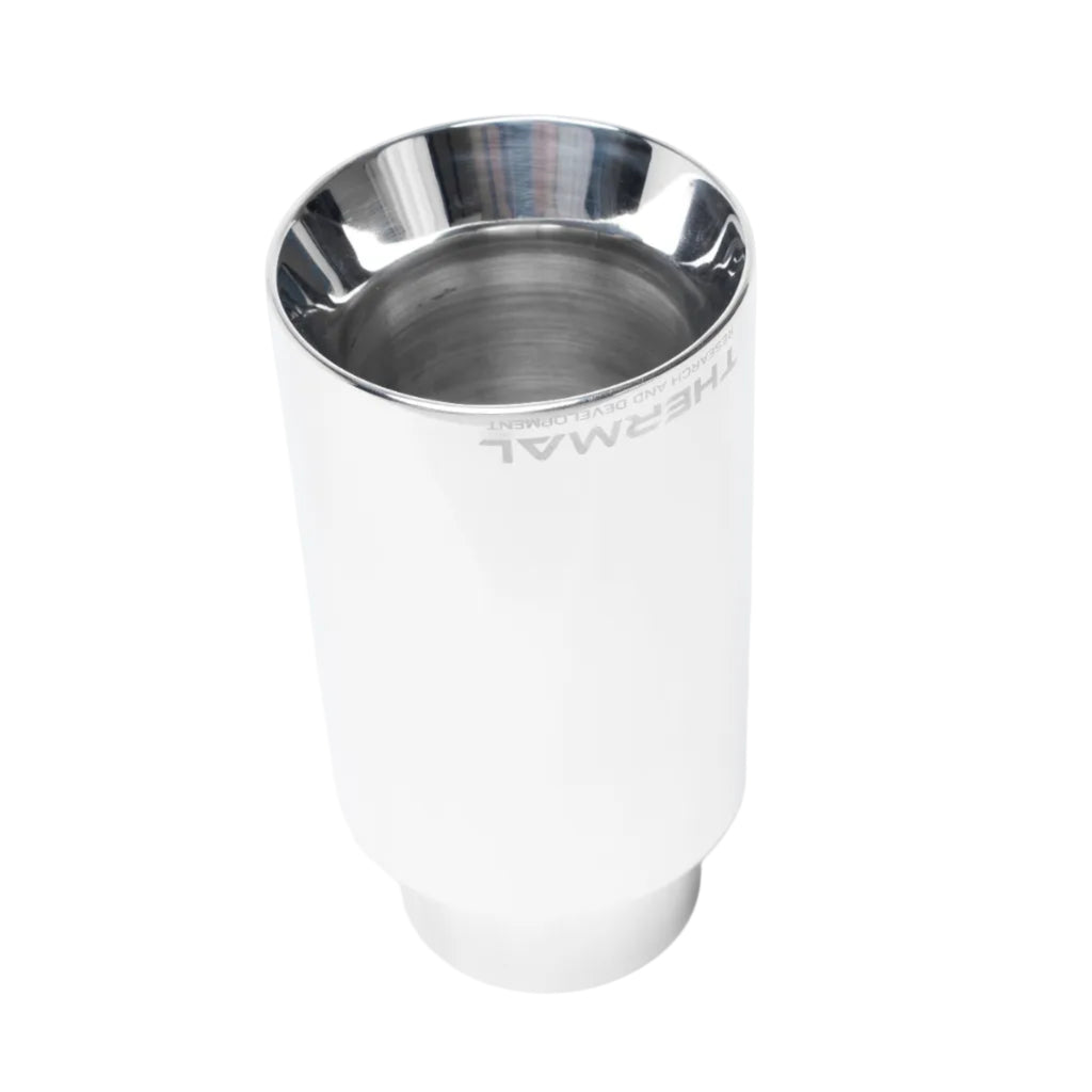 Dual-wall polished stainless tip close-up