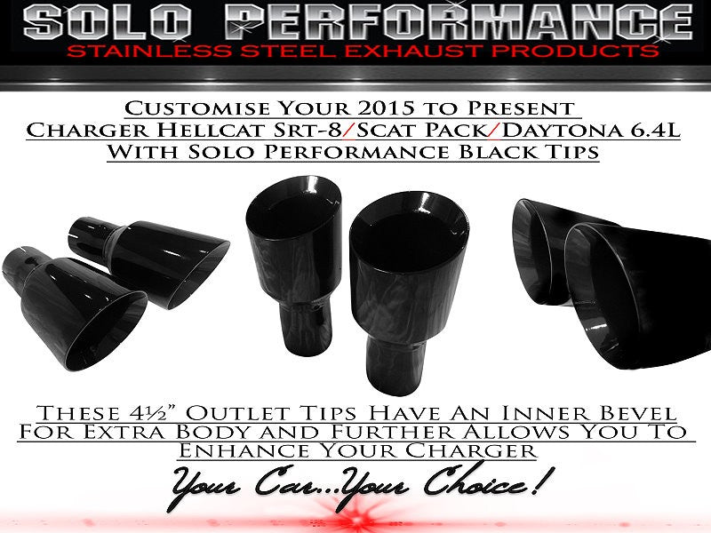 Thunder CAT Back Exhaust Kit 2015-2022 Dodge Charger 6.4L 6.2L - Black Ops Auto Works