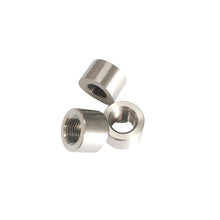 Load image into Gallery viewer, Ticon Industries 1/8in NPT Titanium Sensor Bung 1.5in to 5in Tubing - Coped End - Black Ops Auto Works