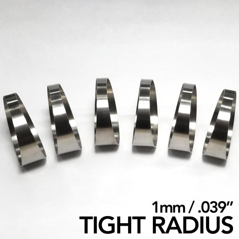 Ticon Industries 1.50in 7.5 Degree 1D/1.5in CLR Tight Radius 1mm Wall Titanium Pie Cuts - 6pk - Black Ops Auto Works