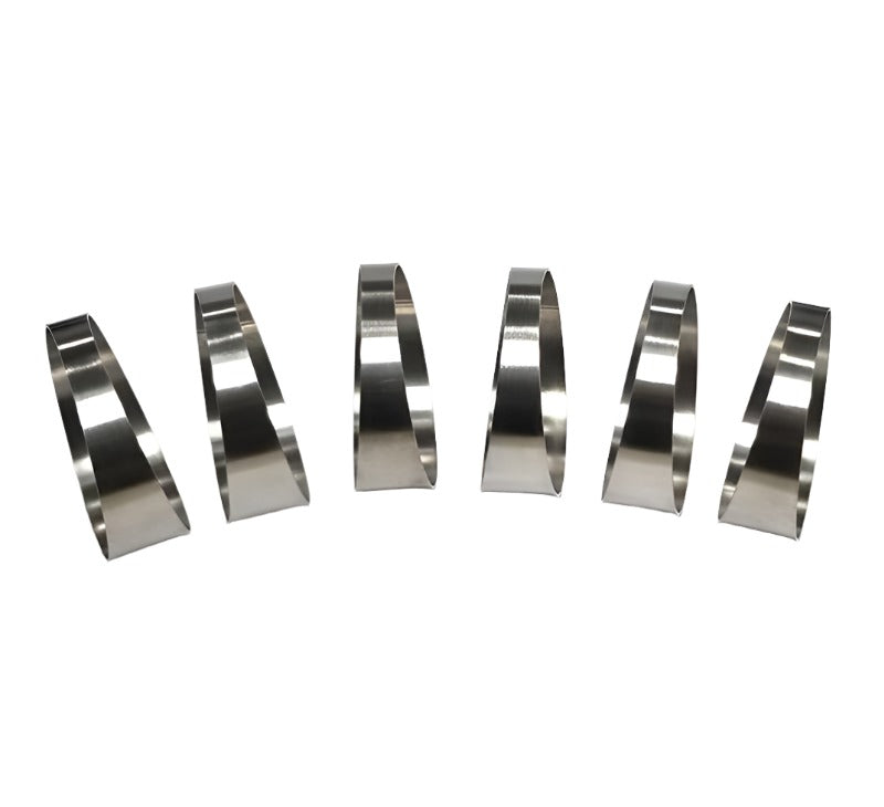 Ticon Industries 1.50in 7.5 Degree 1D/1.5in CLR Tight Radius 1mm Wall Titanium Pie Cuts - 6pk - Black Ops Auto Works