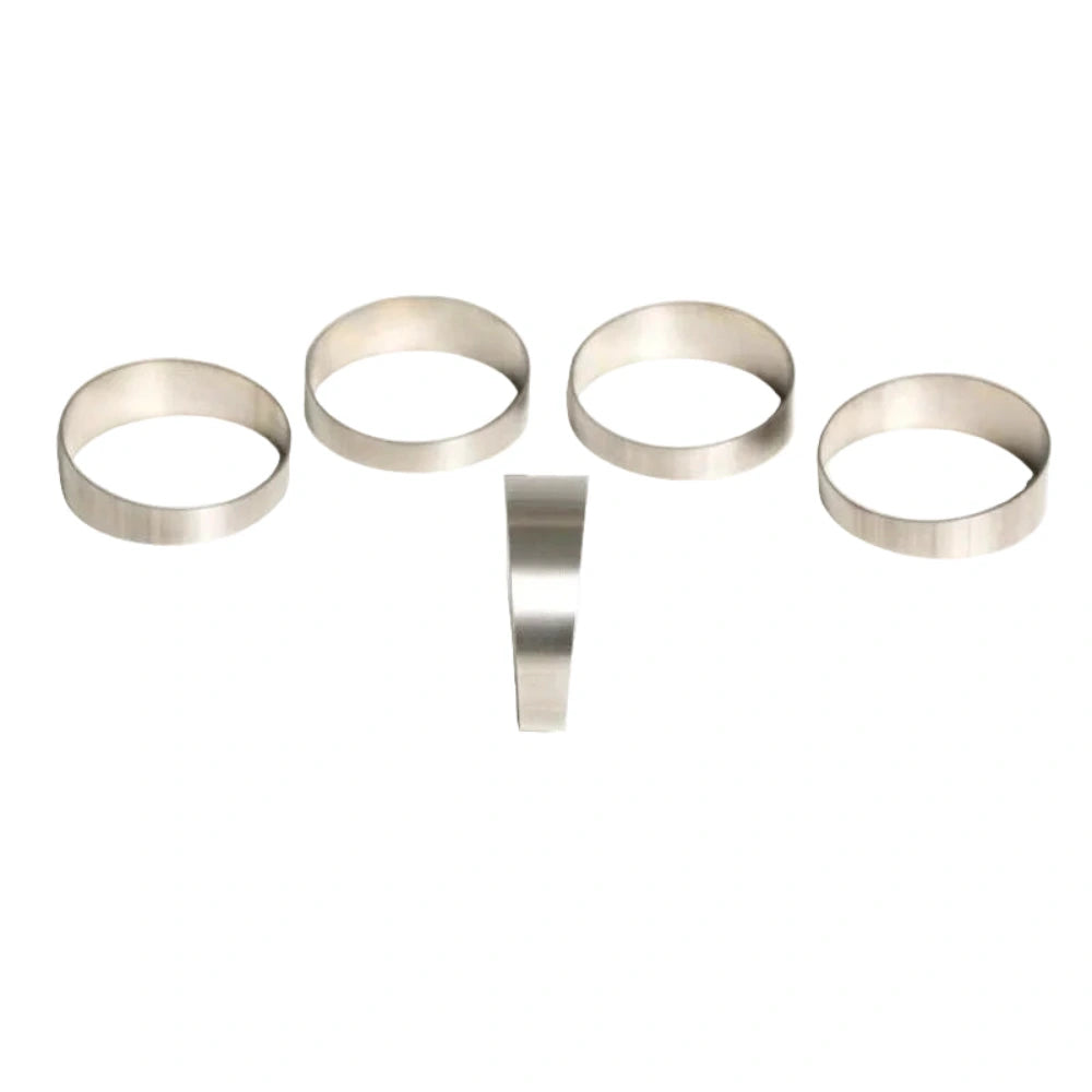 Ticon Industries 2.5in 45 Degree 3.75in CLR Loose Radius 1mm Wall Titanium Pie Cuts - 5pk - Ticon 109-06301-0003