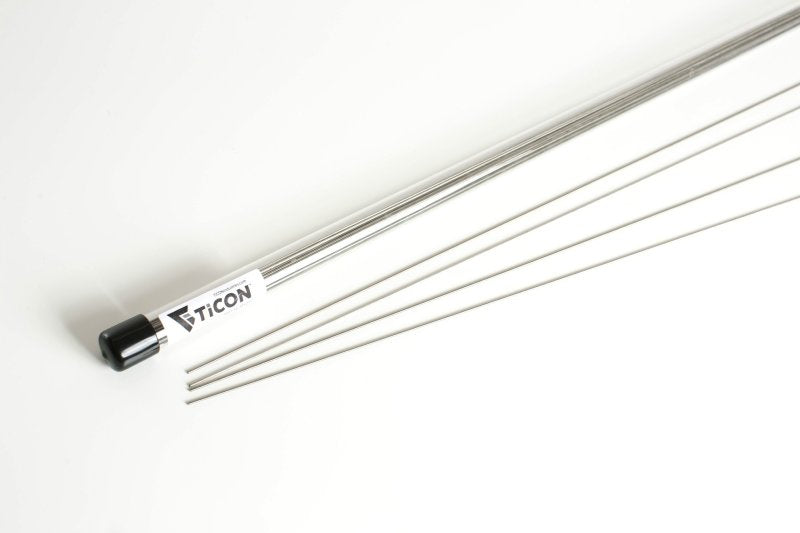 Ticon Industries 39in Length 1/4lb 2.2mm/.087in Filler Diamter CP1 Titanium Filler Rod - Black Ops Auto Works