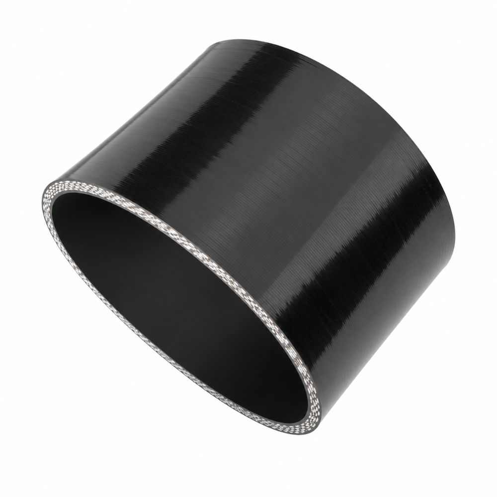 Ticon Ticon Industries 4-Ply Black 5.0in Straight Silicone Coupler