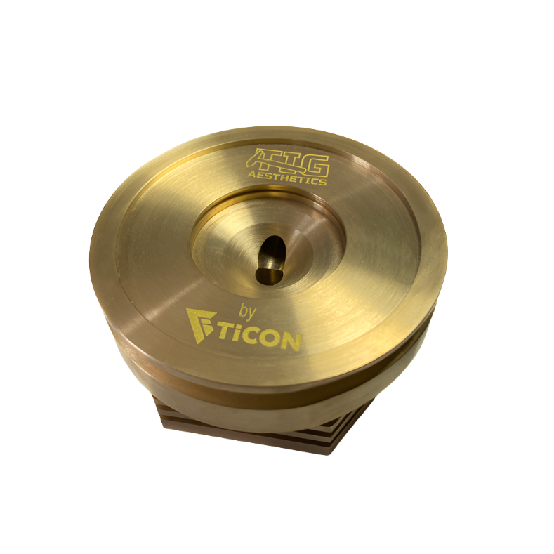 Ticon Industries Tig Aesthetics 3in Universal Vband Heat Sink w/ Purge - Tellurium Copper - Black Ops Auto Works