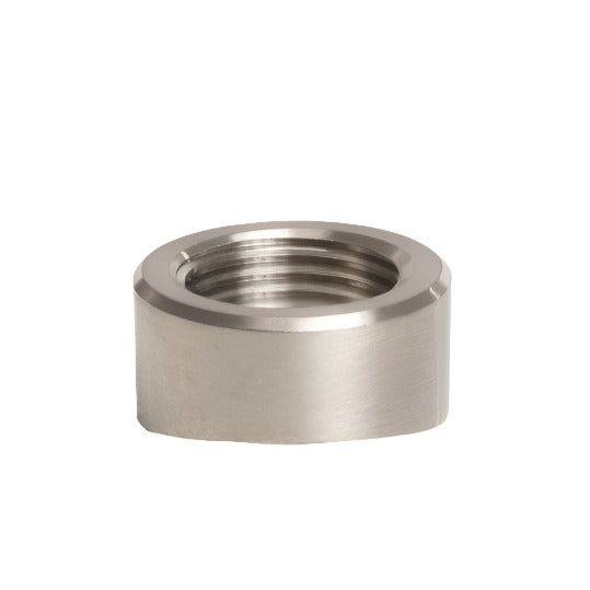 Ticon Industries Titanium O2 Sensor Bung 2.75in to 5in Tubing (M18x1.5) - Coped End - Black Ops Auto Works