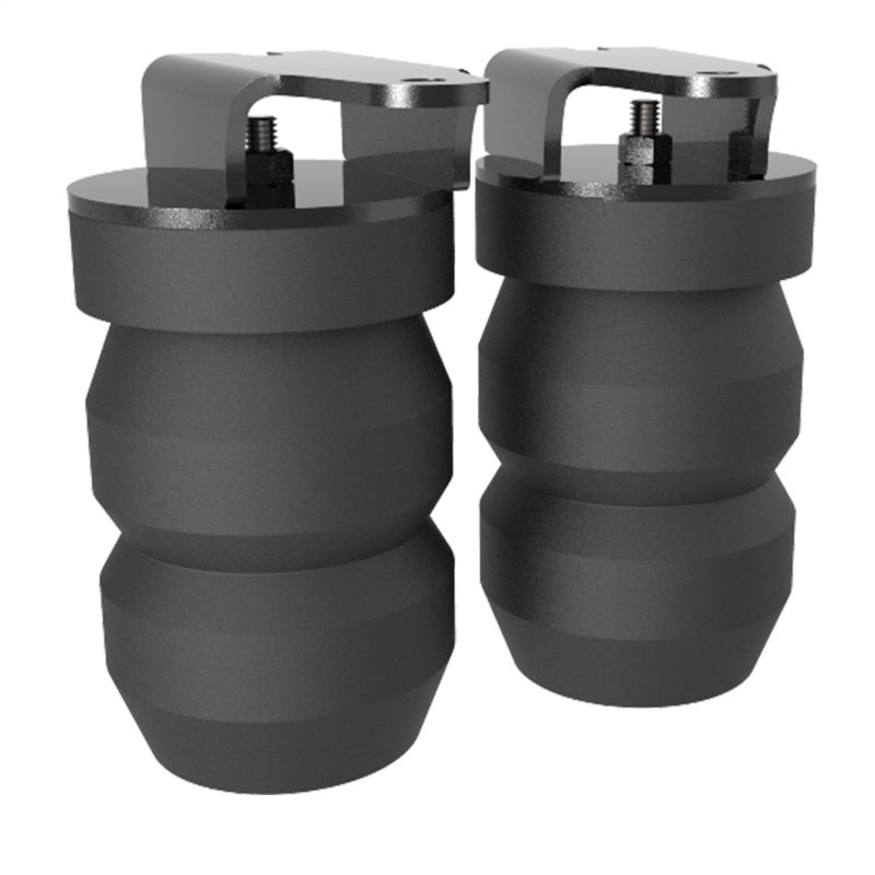 Timbren rubber suspension enhancement bumpers, pair mounted on brackets