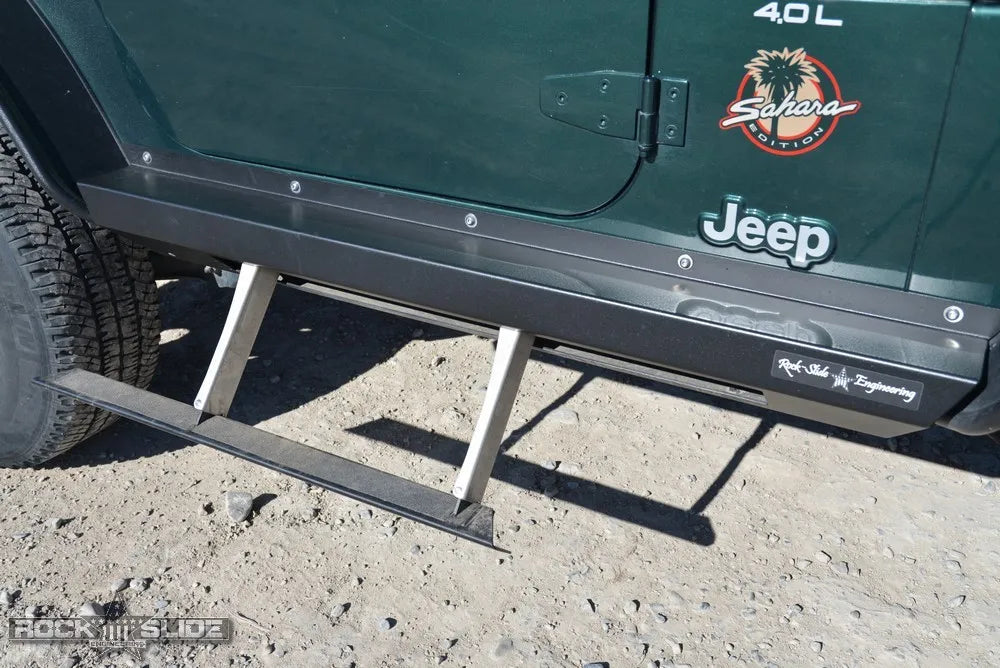 Rock Slide 97-06 Jeep TJ Step Sliders - Black Ops Auto Works