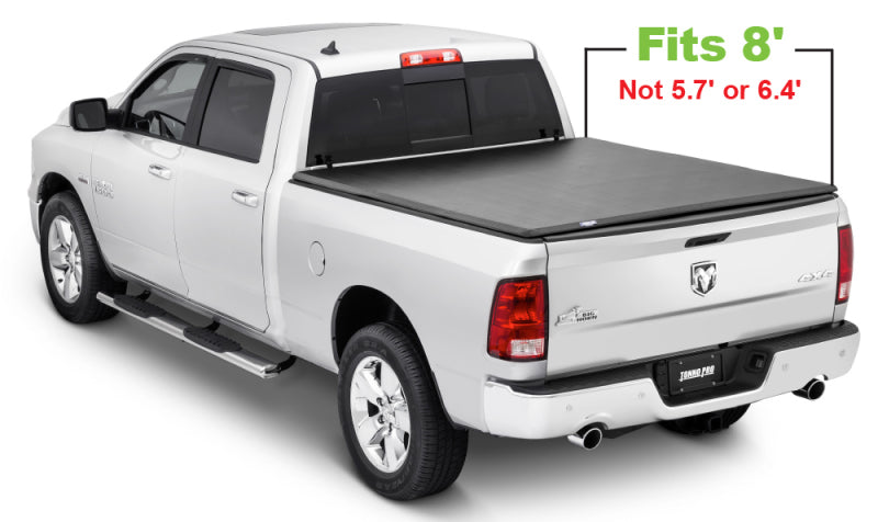 Tonno Pro 02-19 Dodge RAM 1500 8ft Fleetside Tonno Fold Tri-Fold Tonneau Cover - Black Ops Auto Works