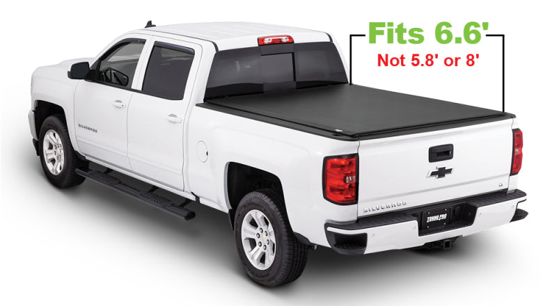 Tonno Pro 14-19 Chevy Silverado 1500 6.6ft Fleetside Lo-Roll Tonneau Cover - Black Ops Auto Works