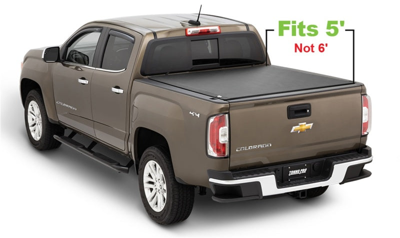 Tonno Pro 15-19 Chevy Colorado 5ft Fleetside Lo-Roll Tonneau Cover - Black Ops Auto Works