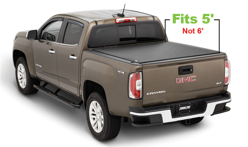 Tonno Pro 15-19 Chevy Colorado 5ft Fleetside Lo-Roll Tonneau Cover - Black Ops Auto Works
