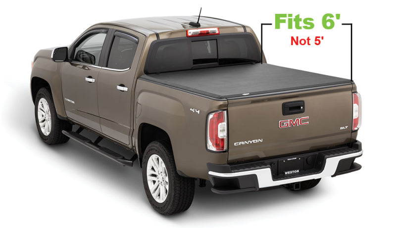 Tonno Pro 15-19 Chevy Colorado 6ft Fleetside Hard Fold Tonneau Cover - Black Ops Auto Works