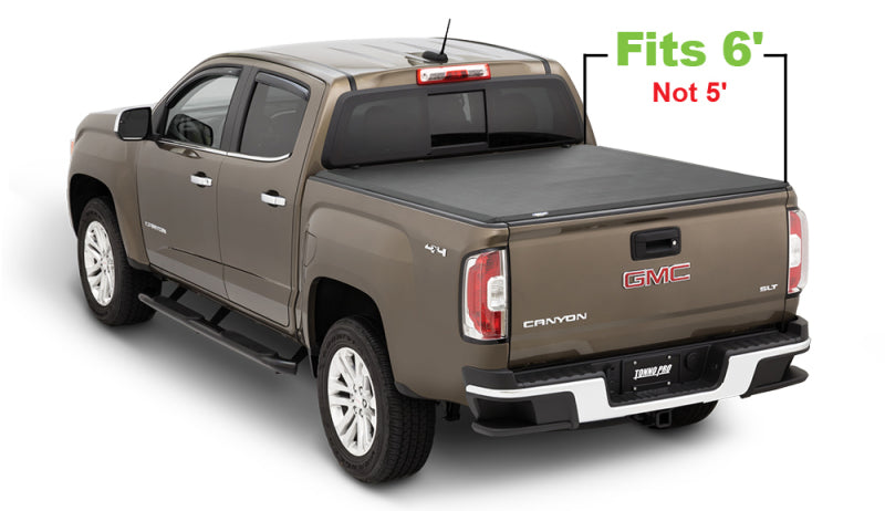 Tonno Pro 15-19 Chevy Colorado 6ft Fleetside Tonno Fold Tri-Fold Tonneau Cover - Black Ops Auto Works