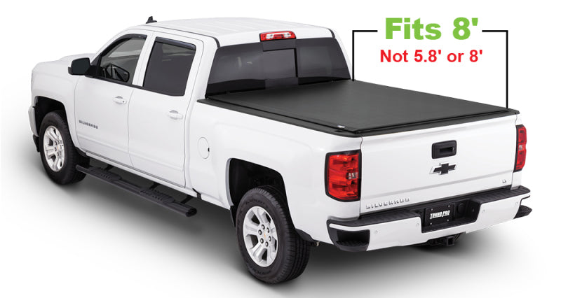 Tonno Pro 15-19 Chevy Silverado 3500 8ft Fleetside Lo-Roll Tonneau Cover - Black Ops Auto Works