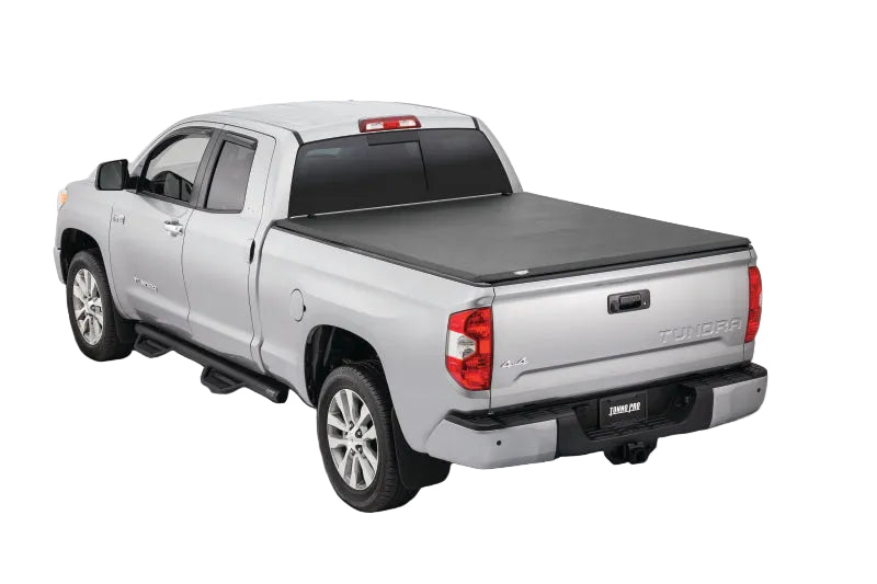 Tonno Pro TonnoFold tri-fold cover installed on Toyota Tundra 5.5 ft bed