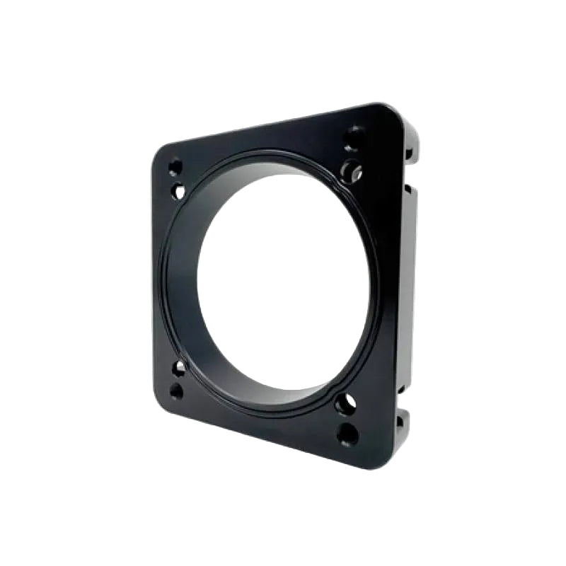Torque Solution 06-21 Subaru STI EJ Big Bore Manifold Big Bore 76mm Throttle Body Adapter - Black Torque Solution TQSTS-SU-870P-BK