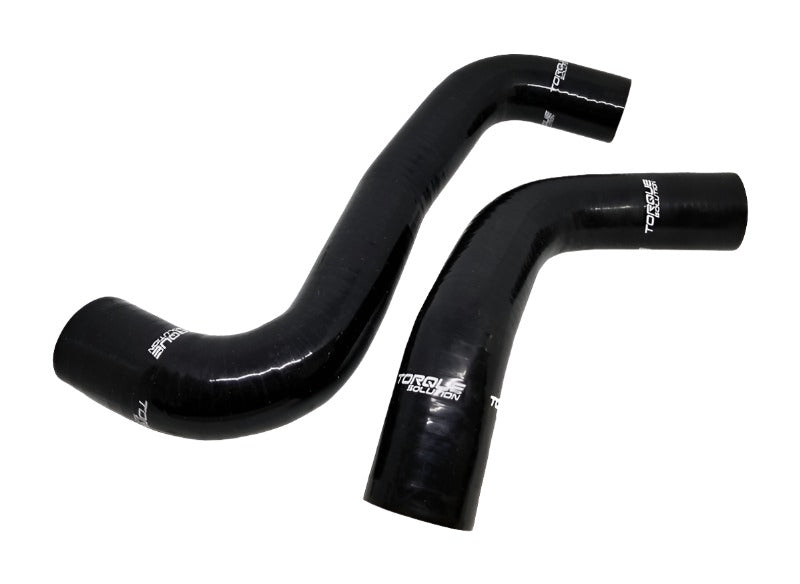 Torque Solution 08-14 Subaru WRX / 08-18 STI / 09-13 Forester XT Silicone Radiator Hose Kit - Black - Black Ops Auto Works